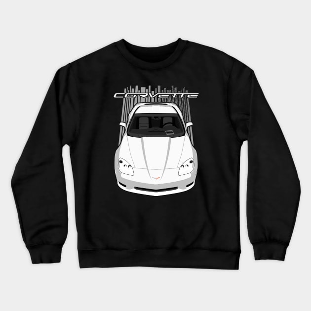 Corvette C6 - White Crewneck Sweatshirt by V8social